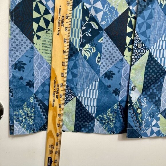 New RAILS  Moreno Shirt Triangle Patchwork Shadow Size L - Picture 11 of 15